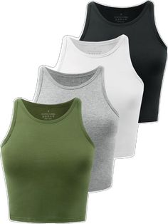 Basic Cotton Sports Crop Top, Basic Cotton Crop Top For Sports, Athleisure Cotton Tank Crop Top, Cotton Tank Tops Athleisure Style, Cotton Athleisure Tank Crop Top, Sporty Cotton Racerback Crop Top, Cotton Tank Crop Top In Athleisure Style, Workout Seamless Cotton Crop Top, Cotton Sports Bra For Workout