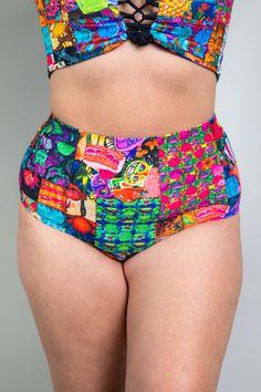 Get ready to rave with Madness High Waisted Bottoms! These bottoms are all about the fun! Perfect for adding some playful flair to your rave outfit. 😎 Product Details A Quilt of Curiosities 🫖 🎩 Medium Coverage Bottoms Self: 85% Recycled PET Polyester, 15% Spandex Lining: 90% Polyester 10% Spandex Made on Recycled Material ♻️ Soft and Stretchy Handmade in San Diego, CA Satisfaction Guaranteed Lifetime Warranty *Daru is wearing a size Large. Due to varying screen display settings, you may see s Rave Look, Rave Wear Outfits, Rave Bottoms, Fabric Images, High Waisted Bottoms, Website Images, Fashion Family, Rave Outfit, Media Coverage