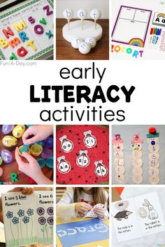 many different activities for children to do with the letters and numbers that are in each letter