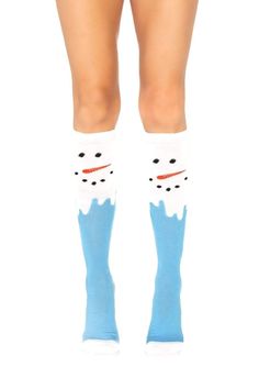 Keep your toes warm in these cozy Snowman Knee High Socks. Their snowy design and chilly colors make for perfect winter bundling in style! Nothing like a snow day in your feet! 🤩 Available in O/S, one size fits all only Sugarpuss Size Chart + Care Instructions Shipping Info Sick Snowmen Sock Snowman, Melting Snowman, Melting Snowmen, J Valentine, Snowman Design, Holiday Socks, Cute Stockings, Elegant Moments, Leg Avenue