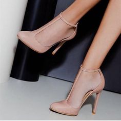 Pumps , Free Shipping to Worldwide | FSJ Chic 4-inch T-strap Heels, Chic Fitted T-strap Heels, Fitted T-strap Heels With Heel Strap, Chic T-strap Heels With Sculpted Heel, Elegant T-strap Heels With Sculpted Heel, Elegant T-strap Heels With Heel Loop, Sperry Shoes For Women, Sandal Hak Tinggi, Sepatu Pump