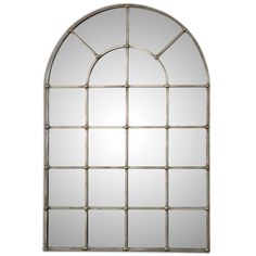 Shown in Oxidized Plated Silver finish Arch Window Mirror, Arched Window Mirror, Uttermost Lighting, Arch Window, Farmhouse Mirrors, Silver Wall Mirror, Mirrored Wall, Arched Mirror, Metal Arch