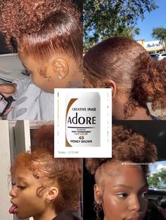 Click the Link to order your bottle of "Adore's #48 Honey Brown 🤎🍯" Honey Brown Hair, Ginger Hair Color, Semi Permanent Hair Color