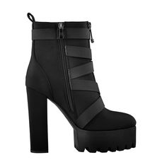 Plus Size Booties, Boots Plus Size, Casual High Heels, High Heel Sneakers, Chunky High Heels, Pu Heels, High Heel Boots Ankle, Heels Boots, Platform Ankle Boots