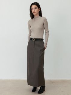 Composition : Wool 30% and Polyester 70%Color : Brown_S,Brown_MCountry of Origin : Republic of Korea Maxi Skirt, Composition, Wool, The Originals, Clothes For Women, Clothes, Color