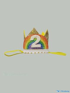 OrcaJump - Rainbow Pattern Crown Party Hat - 1pc Crown Party, Hat Size Chart, Crown Design, Colorful Party, Party Hat, Rainbow Pattern, Rainbow Stripes, Party Accessories, Themed Party