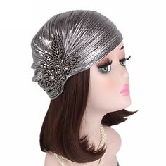 Retro Vintage Roaring 20s 1920s The Great Gatsby Ruffle Turban Hat Headwraps Charleston Women's Masquerade Casual Daily Hat 2024 - $14.49 Il Grande Gatsby, Indian Hat, Flapper Hat, Head Jewelry, Turban Hat, Masquerade Party, Roaring 20s, The Great Gatsby, Cap Hair