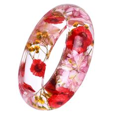 Store Home | Sporting Goods | Jewelry & Watches | Health & Beauty | Home & Garden | Clothing, Shoes & Accessories | Computers/Tablets & Networking | Crafts | Pet Supplies  | Cameras & Photo | Business & Industrial | Video Games & Consoles Transparent Lucite Bracelet Bangle with Floral Daisy    Description: Transparent Clear Bangle with Beautiful Graceful Various Dried Flowers Simple Flower Design, Fashion and Vintage Perfect Memorial Jewelry Gift for Mom,Girlfriend,Lover,Wife Inner diameter : 6. Red Bracelet Gift For Spring, Red Jewelry For Spring Gift, Red Jewelry Spring Gift, Handmade Red Bracelets For Spring, Handmade Red Jewelry For Spring, Flowers Simple, Simple Flower Design, Lucite Bracelets, Gardening Outfit