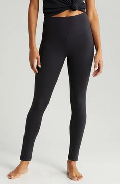 Zella Studio Luxe High Waist Leggings | Nordstrom Compression Athleisure Leggings With 5-inch Inseam, Athleisure Yoga Leggings With 5-inch Inseam, Athleisure Leggings For Yoga With 5-inch Inseam, Tight Sports Leggings With 5-inch Inseam, Sports Leggings With 5-inch Inseam, Micro-elastic Leggings With 5-inch Inseam For Sports, Moisture-wicking Stretch Leggings In Recycled Polyester, Stretch Moisture-wicking Recycled Polyester Leggings, Moisture-wicking Stretch Recycled Polyester Leggings