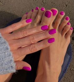 Pink nails Toe Nail Color, Nail Styles, Dipped Nails