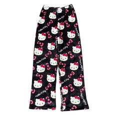 Hello Kitty Pajama Pants, Kawaii Pants, Anime Woman, Hello Kitty Cartoon, Going Viral, Casual Home, Flannel Pajamas, Loose Outfit, Trouser Style