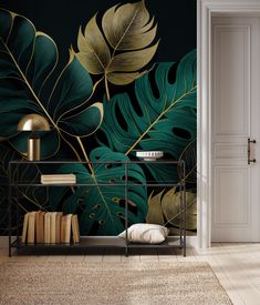 Dark green tropical wallpaper, monstera leaf | Wall Decor | Home Renovation | Wall Art | Peel and Stick Or Non Self-Adhesive Vinyl Wallpaper 🔥 CUSTOM ORDER & PERSONALIZATION Didn't find the perfect size? We also offer custom orders. 🔥 PREMIUM QUALITY MATERIALS ✮ Peel and Stick ✮ Vinyl Regular (Standard Smooth Vinyl, Non Self-Adhesive) ✮ Vinyl Canvas (Non Self-Adhesive) ✮ Vinyl Stone (Non Self-Adhesive) ✮ Vinyl Brush (Non Self-Adhesive) ✮ Vinyl Sand (Non Self -Adhesive) ✮ Vinyl Leather (Non Sel Monstera Wallpaper Tropical Leaves, Bedroom Wallpaper Jungle, Forest Green Wood Accent Wall, Emerald Green And Gold Bedroom Wallpaper, Emerald Green Stick On Wallpaper, Tropical Wallpaper Living Room Accent Wall, Boho Peel And Stick Wallpaper Black With Gold Leaves, Modern Green Leaf Wallpaper, Leaf Wallpaper Powder Room