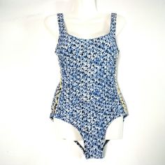 Navy Blue And White Michae Kors One Piece Swimsuit Gold Side Studs & Slimming Ruching With Foam Cups U-Shape Front And Back. New With Tags Size 10. Retail $110 Now Only $55. From My Clean Non-Smoking Pet-Free Swim, Vacation, Island Resort And Cruise Wear Boutique Free "Thank You" Gift With Purchase. Thanks For Looking. Michael Kors Beachwear Swimwear For Summer, Michael Kors Summer Beachwear Swimwear, Michael Kors Summer Beachwear, Michael Kors Swimwear For The Beach, Michael Kors Swimwear For Beach, Vacation Island, Foam Cups, Cruise Wear, Blue Swimsuit