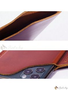 Bird in Bag - Handcrafted Leather Waist Bag With Slim Design For Everyday Use Leather Phone Bag With Card Slots As Gift, Brown Phone Bag With Interior Card Slots For Gift, Leather Bifold Bag With Cell Phone Pocket, Handmade Leather Bifold Bag, Buckle Bag, Leather Waist Bag, Buckle Bags, Color Coffee, Coffee Brown