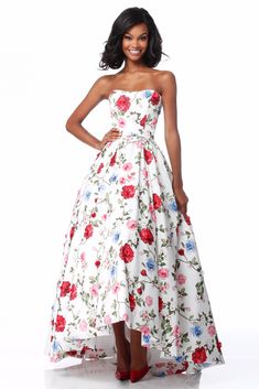 Sherri Hill Gowns, Stylish Prom Dress, Printed Prom Dresses, Floral Prom Dresses, Prom Dresses 2018, Sherri Hill Prom Dresses, Designer Bridal Gowns, Ball Gown Skirt, Sherri Hill Dresses