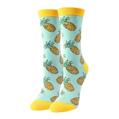 PRICES MAY VARY. PINEAPPLE SOCKS: These blue socks feature Hawaiian pineapples and yellow cuff, experience the tropical allure with our Hawaiian Gifts. IVF GIFTS: These are great gifts for someone planning to undergo IVF, bringing them good luck and fertility blessings. They also make great pineapple gifts for pineapple lovers on occasions such as birthdays, Valentine's Day, Mother's Day, and Christmas. COZY COMFORT: Our socks are designed with a cozy composition of 80% cotton, 15% nylon for add Fruit Socks, Medical Socks, Pineapple Socks, Watermelon Gift, Pizza Gifts, Dental Assistant Gifts, Pineapple Lovers, Hawaiian Gifts, Pineapple Gifts