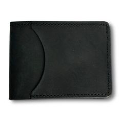 Hanks Slim Bi-fold Wallet Rectangular Trifold Wallet With Interior Card Slots For Everyday, Trifold Wallet With Interior Card Slots For Everyday Carry, Black Bifold Wallet For Daily Use, Everyday Black Trifold Wallet With Smooth Grain, Everyday Carry Trifold Wallet With Interior Card Slots, Black Trifold Wallet With Card Slots For Everyday, Black Bifold Card Holder, Everyday Black Trifold Wallet With Card Slots, Black Trifold Wallet With Coin Pocket For Daily Use