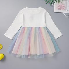 Girls Long Sleeve Cute Mesh Dress Girls Clothing Wholesalers - PrettyKid Playful Long Sleeve Dresses For Playwear, Playful Long Sleeve Playwear Dresses, Pink Long Sleeve Tutu Dress For Spring, Spring Long Sleeve Pink Tutu Dress, Cute Multicolor Winter Dresses, Long Sleeve Twirl Dress For Summer Playtime, White Long Sleeve Dress For Playwear, White Long Sleeve Playwear Dresses, Cute Multicolor Long Sleeve Dresses