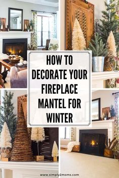 how to decorate your fireplace mantel for winter