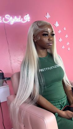 @ manistyledit Blonde Lace Front Wigs, Birthday Hair, Frontal Hairstyles, Pretty Hair Color