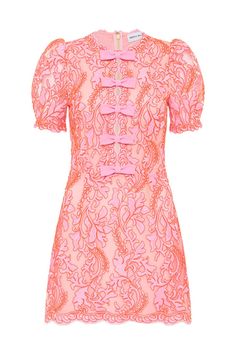 100% Polyester Madison Style, Bow Mini Dress, Pink Color Palette, Embellished Mini Dress, Hemant And Nandita, Rebecca Vallance, Sleepwear Dress, Color Palette Pink, Tanya Taylor