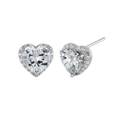 Height: 8.3mm


Width: 8.8mm


Thickness: 4.5mm




Stone material: clear cubic zirconia



Stone shape: heart & round



Center stone size: 7mm



Center stone carat weight: 1.13 ct.



Total number of CZ stones: 50



Stone setting: prong





Metal: 925 sterling silver


Plating: rhodium plated 


Finish: high polish Heart Cut Cubic Zirconia Earrings With Prong Setting, Formal Heart Earrings With Brilliant Cut Cubic Zirconia, Brilliant Cut Cubic Zirconia Heart Earrings For Formal Occasions, Round Brilliant Cut Cubic Zirconia Heart Earrings, Brilliant Cut Cubic Zirconia Heart Earrings For Formal, Brilliant Cut Cubic Zirconia Heart Earrings For Wedding, Formal Round Cut Heart Earrings With Cubic Zirconia, Brilliant Cut Cubic Zirconia Heart Earrings, Formal Heart Cut Cubic Zirconia Earrings