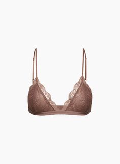 Triangle Top Bra With Lace Closure, Seamless Lace Nursing Bra, Feminine Triangle Top Bra With Delicate Lace, Fitted Triangle Top Bra With Delicate Lace, Delicate Lace Fitted Triangle Top Bra, Delicate Lace Fitted Triangle Bra, Low-cut Lace Trim Bra, Triangle Bralette, Chantilly Lace