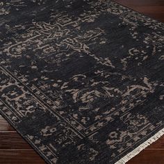 Dark Maximalist, Rug Colors, Surya Rugs, Carpet Stains, Black Area Rugs, Black Rug, The Festival, Accent Rugs, Indoor Outdoor Rugs