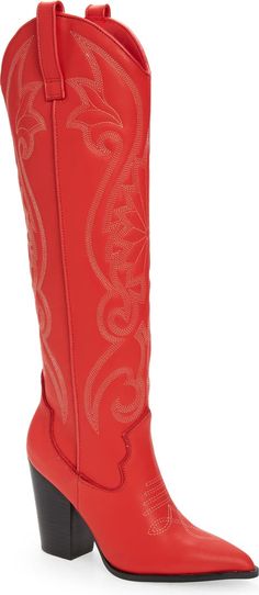 Knee High Western Boots, Western Boots Women, Western Boot, Cowboy Boot, Western Boots, Beyonce, Cowboy Boots, Steve Madden, Knee High