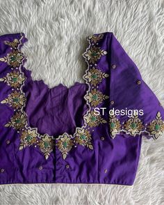 Computer Maggam Work Designs, Heavy Maggam Work Blouses, Heavy Maggam Work Blouse Designs Latest, Computer Work Blouse Designs Latest Simple, Cut Work Blouse Designs, Computer Work Blouse Designs, Simple Maggam Work, Aari Blouses, Plain Blouse Designs