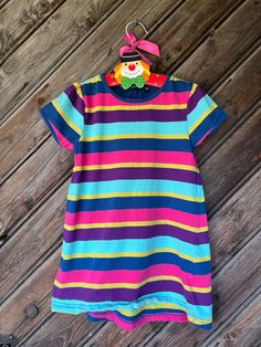 Casual Multicolor Dress For Playtime, Casual Multicolor Dress For Play, Playful Short Sleeve Cotton Dress, Fun Multicolor Cotton Dresses, Playful Cotton Dress For Playwear, Fun Short Sleeve Dress For Play, Short Sleeve Fun Dress For Play, Fun Short Sleeve Dresses For Play, Fun Short Sleeve Cotton Dress