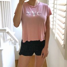 Last Chancedonating Majority Of Inventory, Bundle For Huge Discounts! Nwt Baby Pink T Shirt With ‘Nyc’ Logo. Super Soft! Size: S Brand: H&M New With Tag, Just Wrinkled From Being Folded! Summer Loungewear Top With Logo Print, Cute Cotton H&m Tops, Cute H&m Crew Neck Top, H&m Casual Pink Tops, Casual Pink H&m Top, H&m Basic Short Sleeve T-shirt, Basic Short Sleeve T-shirt By H&m, Basic H&m Short Sleeve T-shirt, H&m Letter Print T-shirt For Summer