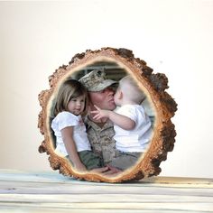 Your photo will be printed directly on a beautiful rustic piece of wood.  Really thick slices 1-1. 5 inches, stand  alone without support. Wooden slices are well dried, do not form cracks. Get a clear coating for protection to help protect from stains, water and scratches. Available sizes are approximately 4 inches, 6 inches, 8 inches, 10 inches. Send your photo via Etsy chat or send it via email. Please be sure that the image you send is the ORIGINAL full-size image. Higher image quality -  better result. Estimated shipping times North America: 2-4 weeks Europe: 2-3 weeks Australia, New Zealand and Oceania: 3-4 weeks Christmas Dad Gift for Daddy from Son Christmas Gifts Ideas for Dad from Daughter Ideas for Xmas Gifts  for Dad from Daughter Wooden Photo Transfer, Gifts For Dad From Daughter, Photo Transfer To Wood, Dad Birthday Gifts, Birthday Gifts For Dad, Wood Photo Prints, Rustic Picture Frames, Rustic Pictures, Wooden Slices