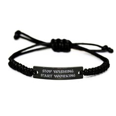 The Engraved Black Rope Bracelet is a beautiful and meaningful gift for friends gift. This bracelet features a Bible verse that is engraved on a small metal plate attached to the durable and adjustable black rope material, making it the perfect fit for any wrist size (8.5-25 cm).  The verse serves as a constant reminder of faith and the love of God, making it a perfect gift for someone who seeks to stay close to God and keep His words close to their heart. This bracelet is a great way to express Stay Close To God, Dad Bracelet, Bible Verse Jewelry, Graduation Bracelet, Motivational Jewelry, Christian Bracelets, Faith Necklace, Hope Necklace, Christian Friends