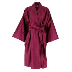 Kimono Burgundy - Purple Cotton Dressing Gown + Complimentary Gift Wrapping  Welcome our luxury, super soft and made from natural cotton sateen kimono! It is our newest addition to our Autumn Collection 2024.  The robe kimono is cut for a relaxed fit, ensuring it looks flattering on many body shapes. It features generous kimono proportions and is fastened with a sateen sash tie.   The premium long-fiber cotton sateen with a TC300 weaving density is designed for durability. Cotton sateen is a nat Ceremonial Clothing, Womens Bathrobes, Cotton Dressing Gown, Autumn Collection, Cotton Kimono, Relaxing Bath, Dressing Gown, Independent Designers Fashion, Luxury Women