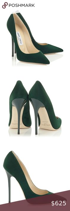 Jimmy Choo Anouk Green Suede Heels Beautifully kept Jimmy Choo green suede pumps! Worn once and still in original box/packaging. Perfect for the holidays! *Jimmy’s run small - I normally wear a 9.5* Jimmy Choo Shoes Heels Jimmy Choo Shoes Heels, Green Suede, Jimmy Choo Shoes, Suede Pumps, Suede Heels, Box Packaging, Jimmy Choo, Shoes Women Heels, Original Box