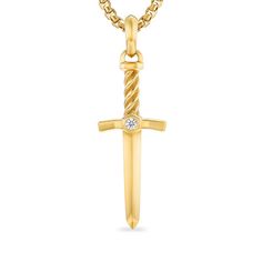 Our Amulets are an ode to individuality, representing a range of symbols, talismans, and motifs. The collectable designs can be worn alone on a chain or paired together to create meaningful expressions of personal style. 18-karat yellow gold • Diamond, 0.12 total carat weight • Amulet, 45 x 17.3mm • Total length, 56.6mm Amulet only; chain not included. Love Story Wedding, Amulet Necklace, Bridal Engagement Rings, Sterling Silver Mens, Amulets, Diamond Eternity, High Jewelry, Silver Man, Chain Pendants