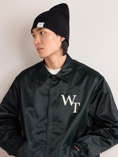 WTAPS® beanie has been rib-knitted in Japan for a snug fit from a cotton-blend that's both soft to the touch and resilient. The brand's logo is appliquéd on the brim. Wtaps Japan, Beanie For Men, Japan Logo, Denim Cap, Embroidered Denim, Suede Jacket, Formal Shirts, Mr Porter, Logo Branding