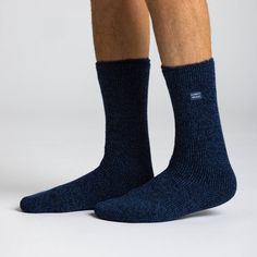 Keep feet warm on the coldest of days and pull on this pair of Always Warm by Heat Holders® socks, the ultimate thermal sock. Thick and chunky, Always Warm by Heat Holders® are made from a specially developed heavy bulk yarn which has extreme thermal qualities. With long pile cushioning, these thermal socks will help keep feet fully comfortable and supported. The inside of each sock has been intensively brushed that not only feels sensationally soft but also traps warm air close to the skin keep Thermal Socks, Shoes And Boots, Warm Socks, Crew Socks, Tights, Socks, Heat, Twist, Yarn