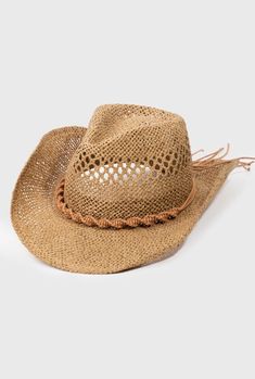 Step out in style with our Braided Straw Fashion Cowboy Hat, the perfect blend of rustic charm and modern flair. Handcrafted from high-quality straw, this hat features an intricate braided design that offers both durability and a unique texture. The wide brim provides ample sun protection, making it an ideal accessory for outdoor adventures, music festivals, or casual outings. With its classic cowboy silhouette and comfortable fit, this hat adds a touch of Western elegance to any outfit, ensurin Adjustable Rustic Fedora Hat, Rustic Adjustable Hat With Curved Brim, Rustic Adjustable Brimmed Hat, Rustic Adjustable Short Brim Hat, Adjustable Rustic Fedora, Rustic Adjustable Fedora, Casual Panama Hat With Flat Brim For Festivals, Casual Flat Brim Panama Hat For Festivals, Rustic Fedora Hat, One Size Fits Most