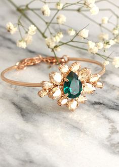 Bridal Crystal Bracelet, Bridal Cuff Gold Bracelet, Clear Crystal Swarovski Bracelet, Bridesmaids Bracelets, Crystal Gold Wedding Bracelet Green Bangle Bracelets For Wedding, Adjustable Green Cuff Bracelet For Wedding, Green Adjustable Cuff Bracelet For Wedding, Green Jeweled Wedding Bracelets, Adjustable Green Wedding Bangle, Adjustable Green Bangle For Wedding, Elegant Green Bracelets For Wedding, Green Bracelet Jewelry For Wedding, Green Wedding Bracelet Jewelry