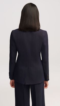 Argent: Weekend Blazer in Textured Linen Twill | Women's Blazers | Argent