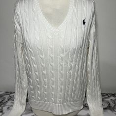 Ralph Lauren Polo Sweatshirt Size Medium Great Condition. Ralph Lauren White Sweater, Polo Ralph Lauren Sweater, Polo Sweatshirt, Ralph Lauren Sweaters, White Polo, Lauren White, Polo Sweater, Ralph Lauren Sweater, White Sweater