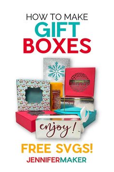 the cover of how to make gift boxes