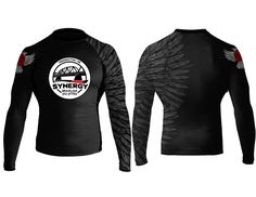 Synergy Club Rashguard (women's) - Raven Fightwear - US Fitted Black Long Sleeve Rash Guard, Functional Black Rash Guard For Sports, Sporty Black Rash Guard With Moisture-wicking, Sporty Black Moisture-wicking Rash Guard, Sporty Black Stretch Rash Guard, Black Stretch Rash Guard For Sports, Sporty Black Rash Guard For Training, Fitted Black Rash Guard For Workout, Rash Guard Women