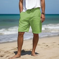 Season:Summer; Fabric:Linen Cotton Blend; Gender:Men's; Style:Fashion,Designer; Occasion:Casual,Daily,Holiday; Fit Type:Regular Fit; Function:Comfort,Breathable; Waistline:Mid Waist; Pattern:Plain; Design:Straight Leg,Pocket,Button; Pants Type:Summer Shorts,Linen Shorts,Shorts; Fly Type:Button; Front page:FF; Listing Date:12/13/2023; Hips:; Length:; Waist:; Fit US Size:; Pants Length:Short Tuxedo Shirt Men, Shorts Linen, Shorts Dress, Womens Basic Tops, Mens Outdoor Jackets, Cotton Linen Pants, Trench Coat Men, Linen Shirt Men, Dress Shorts