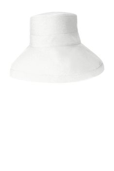 DISCONTINUED Port Authority ® Ladies Sun Hat. C933 - WHITE - OSFA | Port Authority Women's DISCONTINUED Sun Hat in White Size OSFA | Cotton Packable Sun Hat, Port Authority, Sun Hats For Women, Top Ten, Autumn Fashion Women, Wholesale Clothing, Sun Hat, Wide Brimmed, Sun Hats