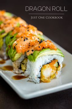 the dragon roll just one cookbook