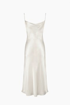 a white slip dress on a white background