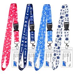 PRICES MAY VARY. 【Fits All Major Cruise Lines Ship Cards】：4 pieces of cruise lanyard in different colors (green, red, blue, white) fit for royal caribbean, carnival, holland america, princess, celebrity and all other major cruise lines ship cards. it's 0.75 inches (2 cm) wide and 20.5 inches (52 cm) long, a size that fits most people's needs. it also comes with a clear card holder that is 2.7in (6.9cm) wide and 4.45in (11.3cm) long, which is also a cruise travel essentials. 【Durable And Comforta Cruise Tickets, Must Have Accessories, Cruise Essentials, Caribbean Carnival, Vip Card, Cruise Lines, Holland America, School Supply Labels, Clear Card